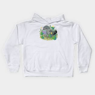 Cute Pigeon illustration Kids Hoodie